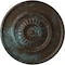 Ekena Millwork Large Floral Ceiling Medallion, Hand-Painted Bronze Blue Patina, 41 1/8"OD x 2 1/2"P CM41FLBBS - alternate 1